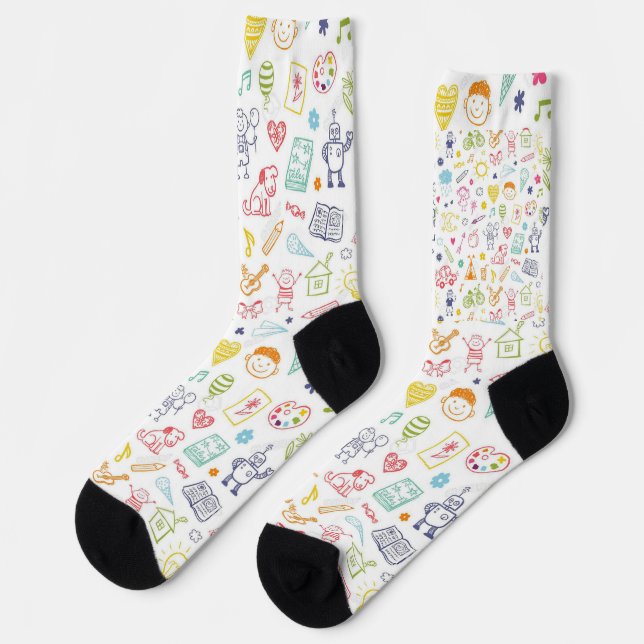 "Happy Toes Kids Socks" Socks (Left)