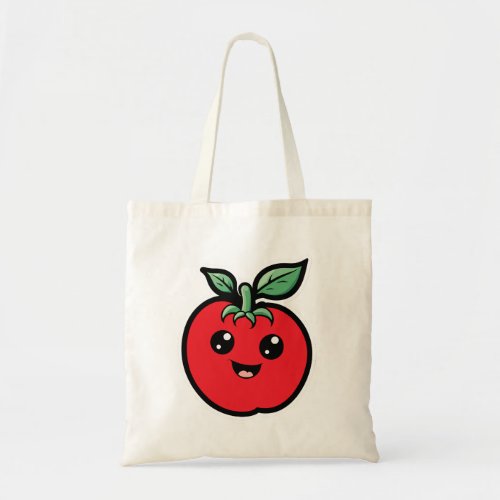 Happy tomato tote bag