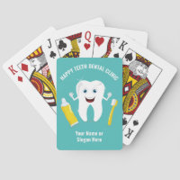 Happy Tooth custom text playing cards