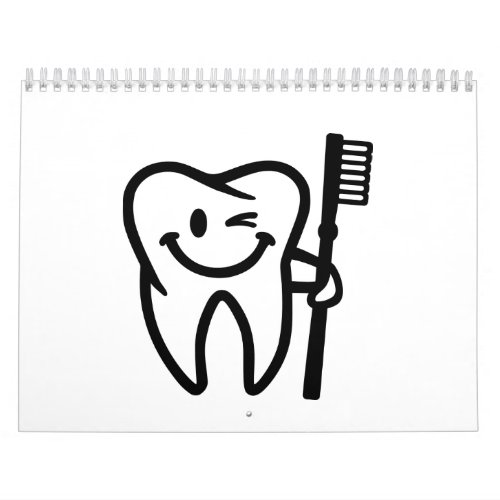 Happy tooth toothbrush calendar