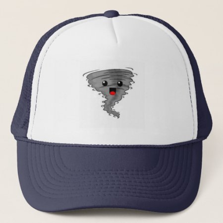 Happy Tornado On The Brain Trucker Hat