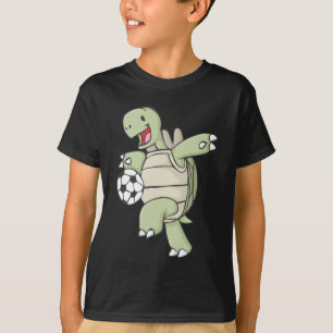 Happy Tortoise Playing Soccer T-Shirt