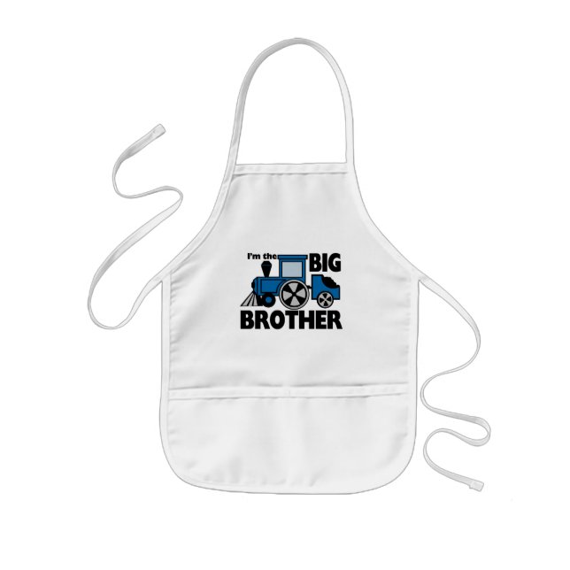 Happy Tracks Big Brother Kids' Apron (Front)