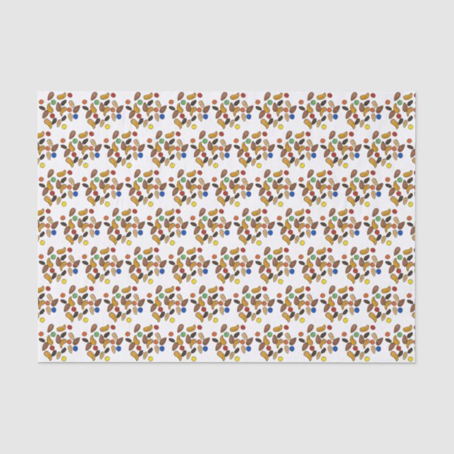 Happy Trails Camping Hiking Outdoors Trail Mix  Tissue Paper (Front)