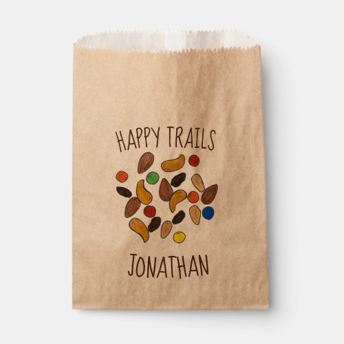 Happy Trails Camping Trail Mix Goodbye Retirement Favor Bag
