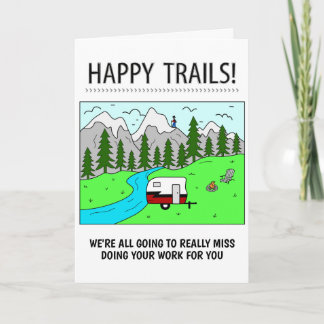 Happy Trails Retirement Card