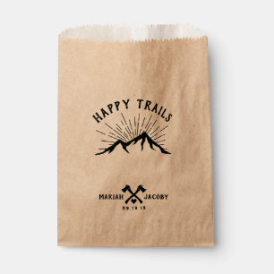 Happy Trails Wedding Favor DIY Trail Mix Bag