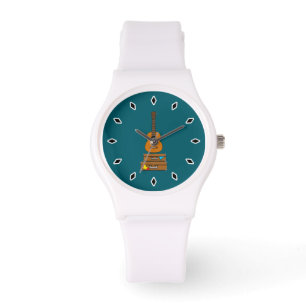 Happy Travel with Luggage and Guitar Watch