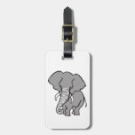 Happy travels - Cool African Elephant - Luggage Tag