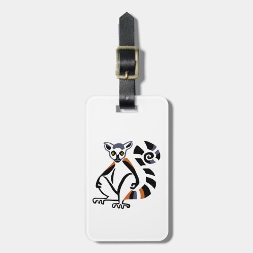 Happy travels _Ring_tailed LEMUR Luggage Tag
