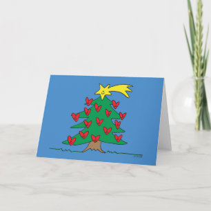 Happy Tree (blank inside) Holiday Card