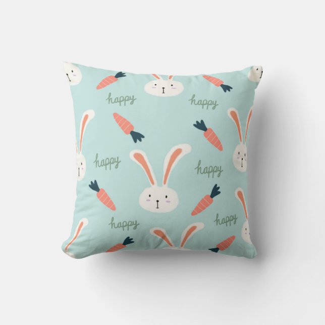 Happy Tree Friends Bunny Happy Little Bunny Bunny  Throw Pillow (Front)