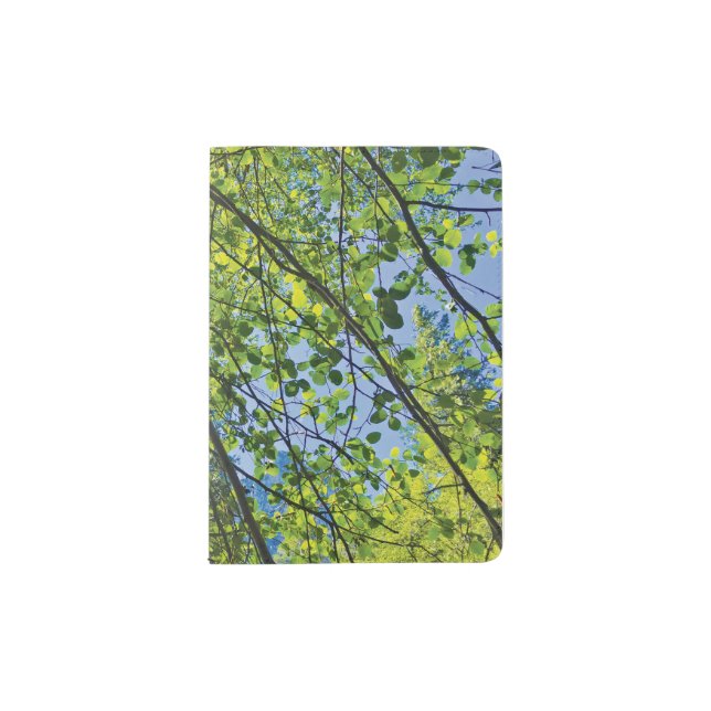 Happy Tree Leaves Passport Holder (Front)