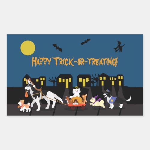 Happy Trick or Treating Rectangular Sticker