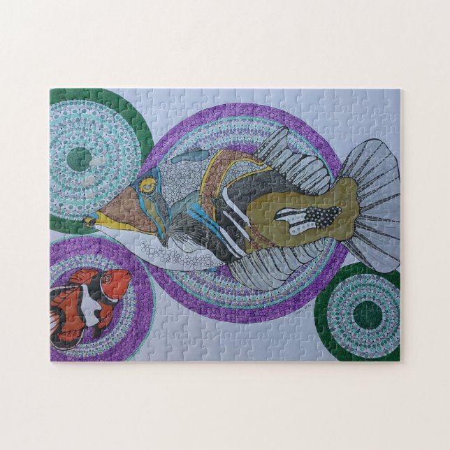Happy trigger fish jigsaw puzzle (Horizontal)