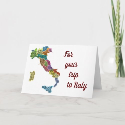 HAPPY TRIP FOR YOU TO ITALY CARD