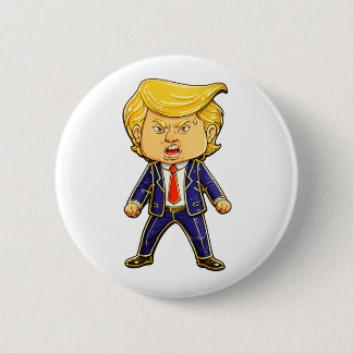 Happy Trump Pin Chibi Cartoon Funny Meme Pop