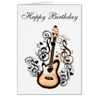 Happy Birthday Guitars with add name Card | Zazzle.com
