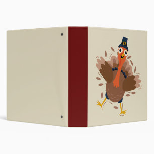 Happy Turkey 3 Ring Binder