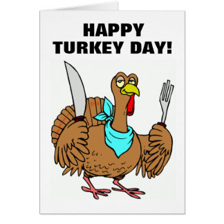 Download Funny Thanksgiving Cartoons Greeting Cards | Zazzle