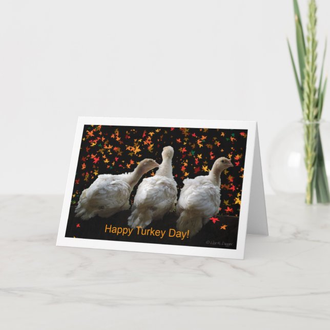 Happy Turkey Day Holiday Card (Front)