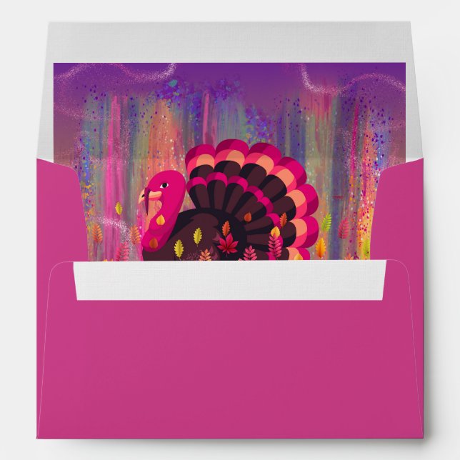 Happy Turkey Day Matching Envelopes (Back (Bottom))