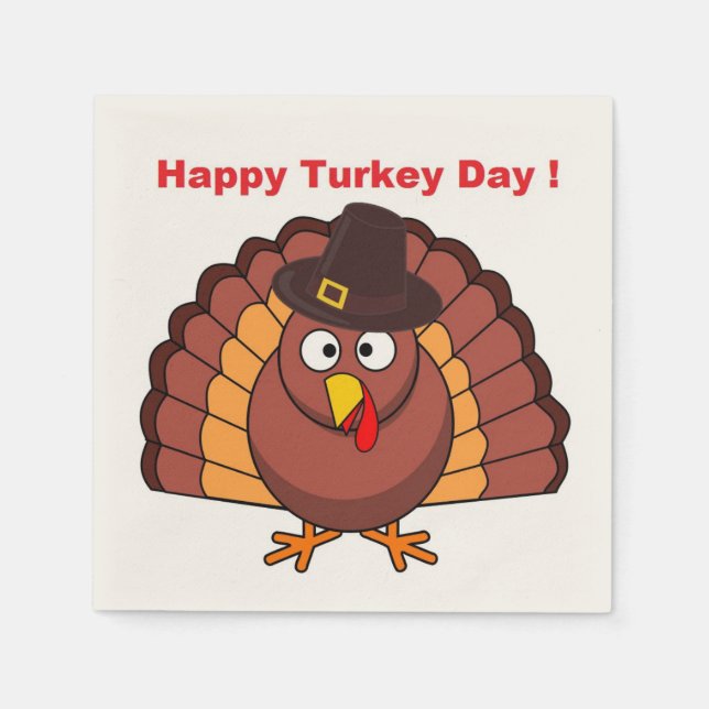 HAPPY TURKEY DAY NAPKINS (Front)