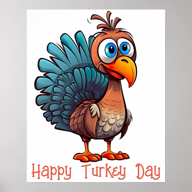 Happy Turkey Day Poster (Front)