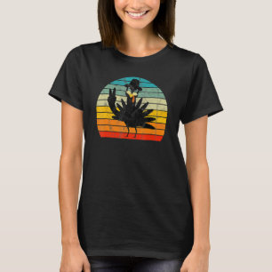 Happy Turkey Day Retro Thanksgiving Piece Family M T-Shirt