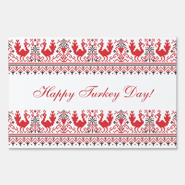 Happy Turkey Day! Sign (Front)