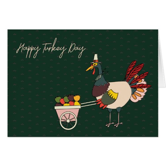 Happy Turkey Day Sobriety Anniversary Cards (Front Horizontal)
