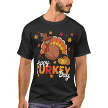 Happy Turkey Day Thanksgiving Family Pajamas Fall 