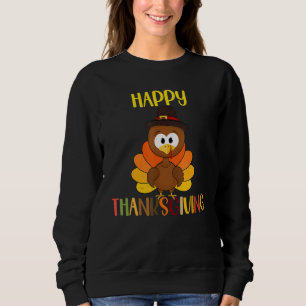 Happy Turkey Day  Thanksgiving Matching Family Cos Sweatshirt