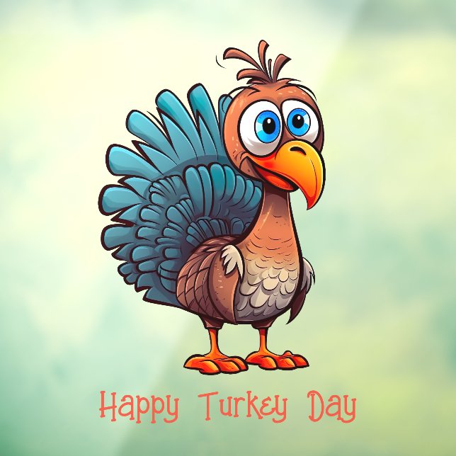 Happy Turkey Day Window Cling (Sheet 3)