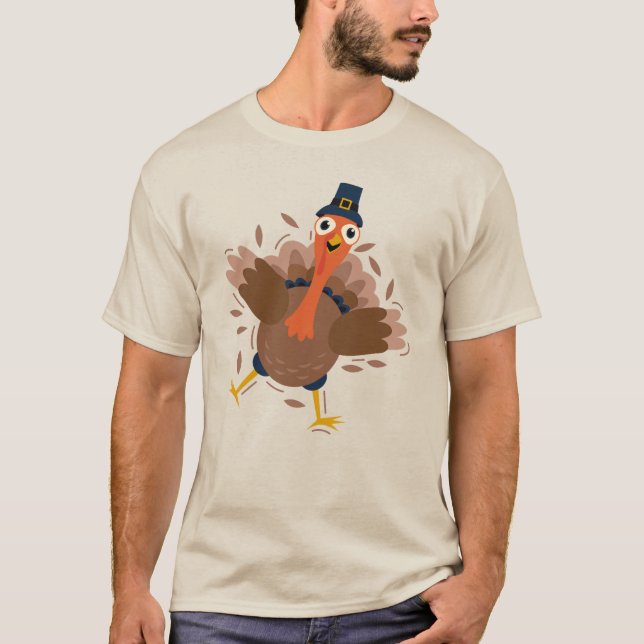 Happy Turkey T-Shirt (Front)