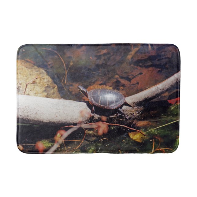 Happy Turtle Bathroom Mat (Front)