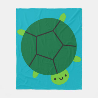 Happy Turtle Fleece Blanket