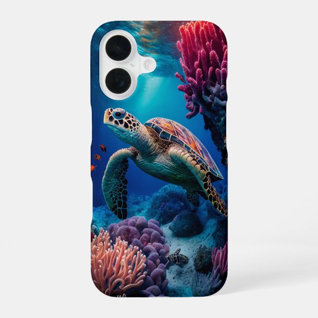 Happy Turtle iPhone Case (Back)