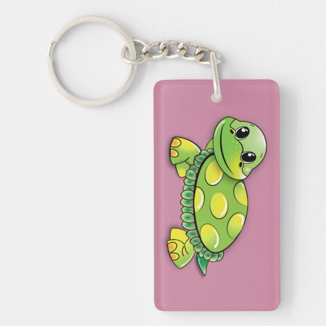 Happy turtle keychain (Front)