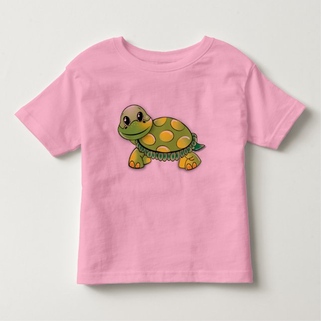 Happy turtle toddler t-shirt (Front)