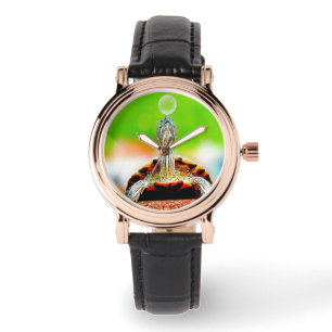 Happy turtle with bubble watch