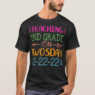 Happy Twosday 2nd Grade Teacher February Tuesday 2 T-Shirt