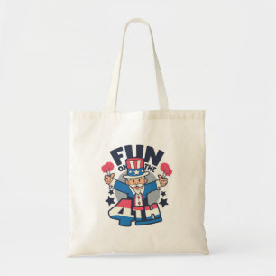 Happy Uncle Sam 4th of July Day Tote Bag