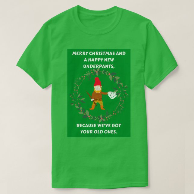 Happy Underpants Gnomes  T-Shirt (Design Front)