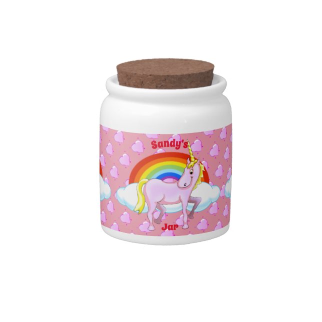 Happy Unicorn Candy Jar (Front)
