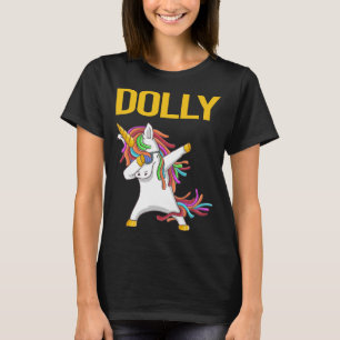 Happy Unicorn - Dolly Name T-Shirt