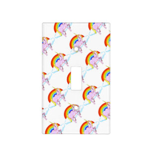 Happy Unicorn Light Switch Cover