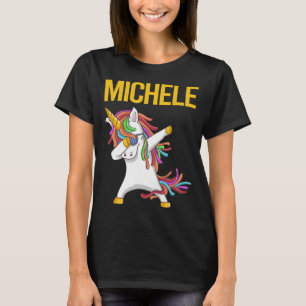 Happy Unicorn - Michele Name T-Shirt