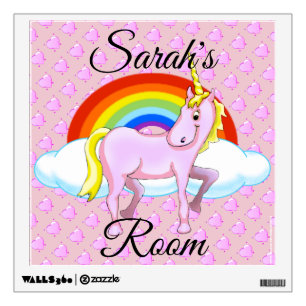 Happy Unicorn Wall Decal