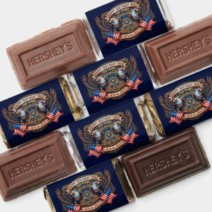 Happy USA 250th anniversary   Patriotic Eagles Hershey's Miniatures